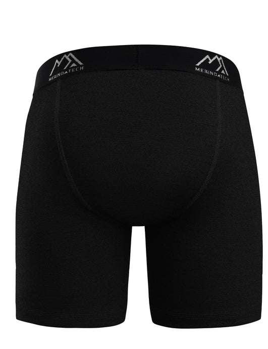 Men's Merino Boxers 170 Black Extra Long (1 pack)