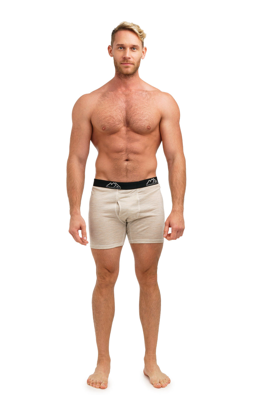 Men's Merino Boxers 190 Oatmeal, 1 pack — view 5
