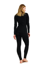 Load image into Gallery viewer, Women&#39;s Merino Thermal Set 320 Black Zip-up