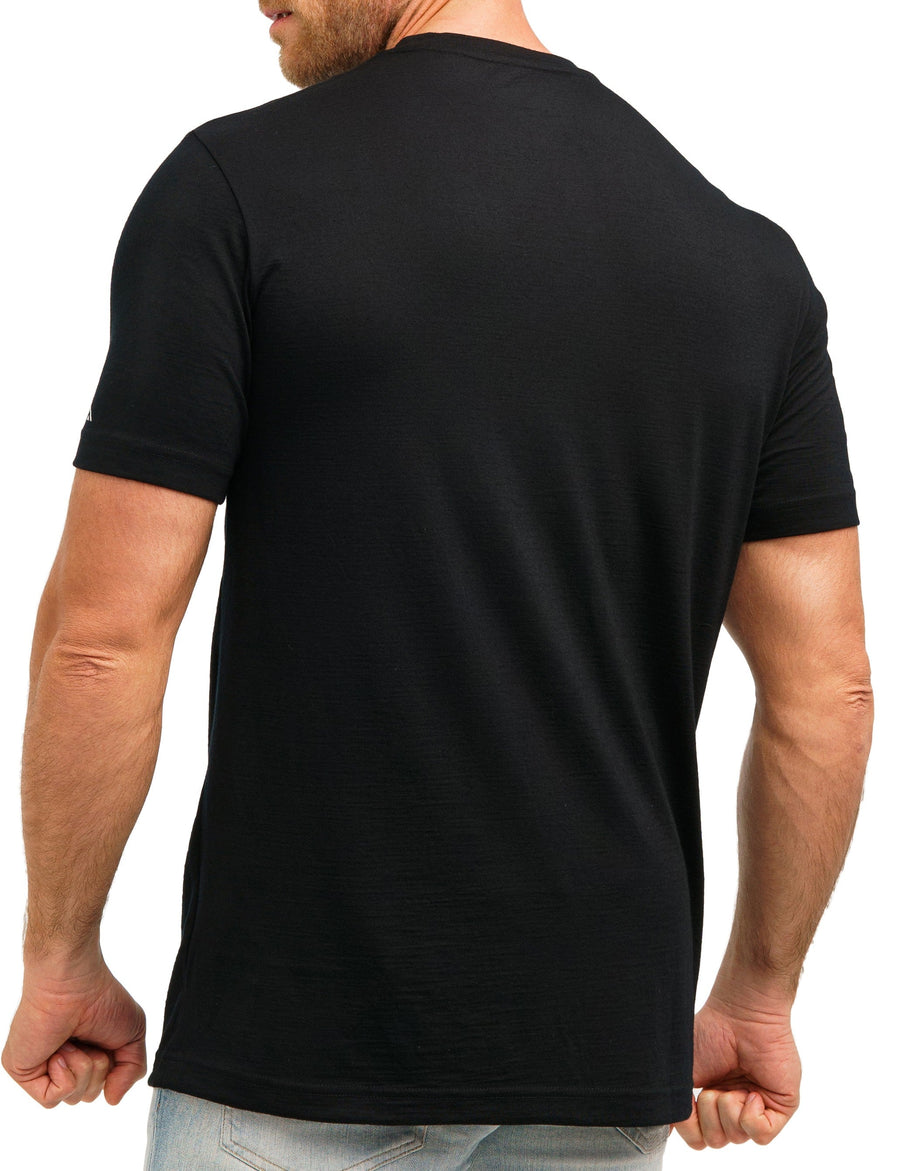Men's Merino T-shirt Black Coal — view 2