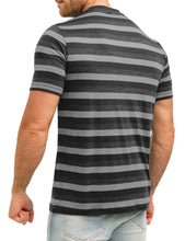 Load image into Gallery viewer, Men&#39;s Merino T-shirt 165 Shadow Stripe