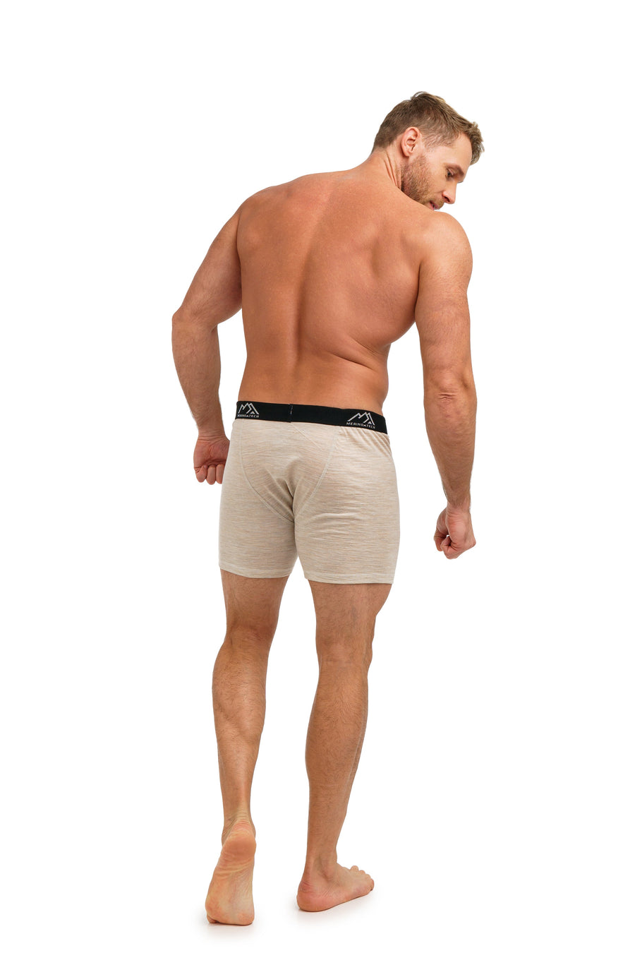 Men's Merino Boxers 190 Oatmeal, 1 pack — view 7