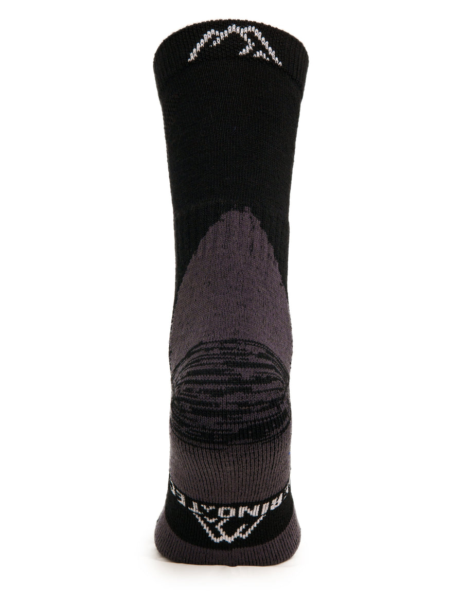 Merino Wool Hiking Socks, 3 pack, Black — view 5