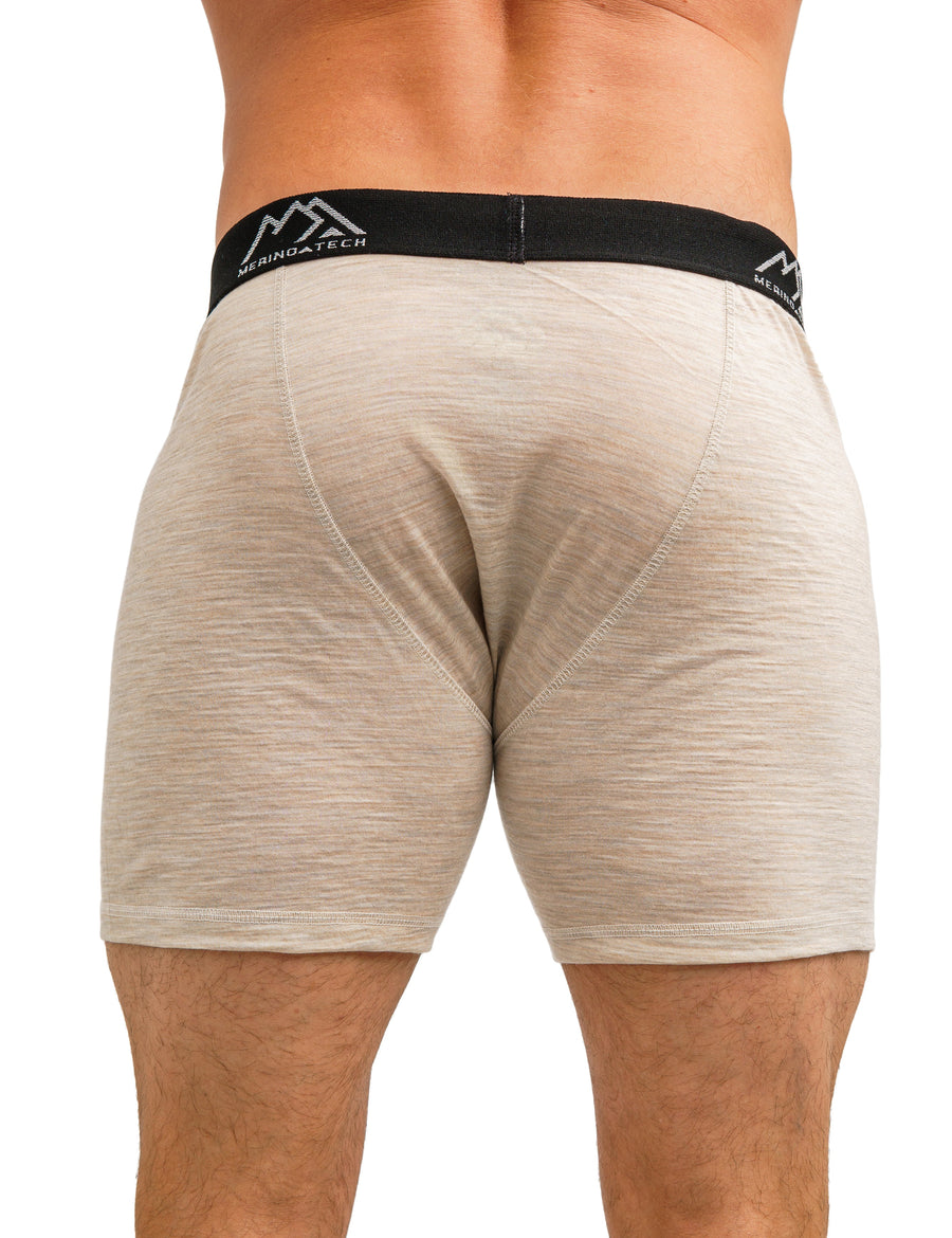 Men's Merino Boxers 190 Oatmeal, 1 pack — view 2