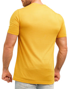 Men's Merino T-shirt 165 Gold Weaved