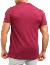 Load image into Gallery viewer, Men&#39;s Merino T-shirt 165 Berry Weaved