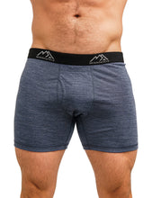 Load image into Gallery viewer, Men&#39;s Merino Boxers 170 Navy Grey (1 pack)