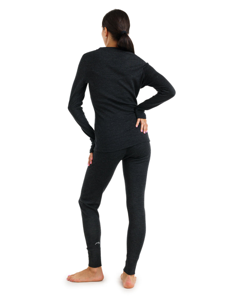 Women's Merino Thermal Set 320 Charcoal Grey — view 2