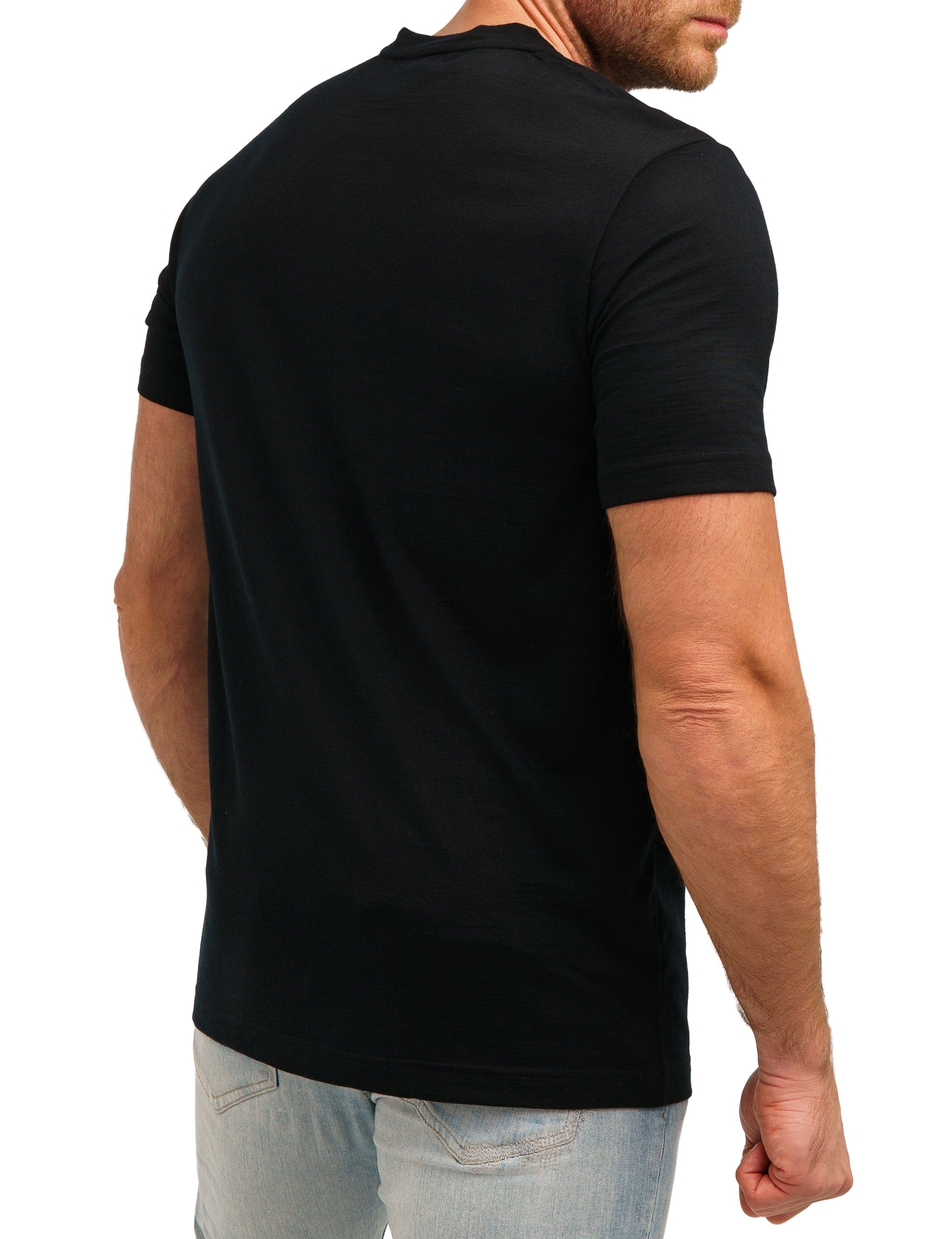 Merino Wool T-shirt Black Oil – Merino Tech