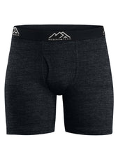 Load image into Gallery viewer, Men&#39;s Merino Boxers 170 Brief Heathered Black (2 Pack)