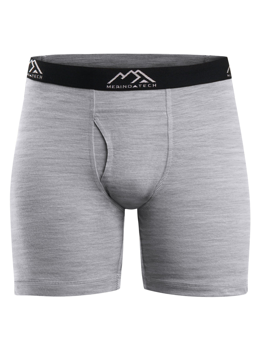 Men's Merino Boxers 190 Heathered Grey, 2 pack — view 4