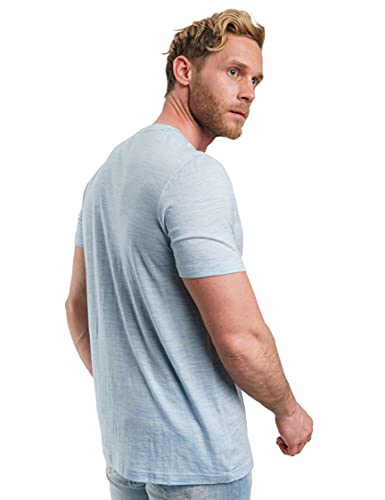 Men's Merino T-shirt 180 Arctic Ice Melange — view 2