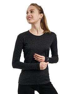 Women's Merino Long Sleeve 165 Charcoal