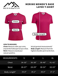 Women's Merino T-shirt 165 Heather Pink | Crewneck