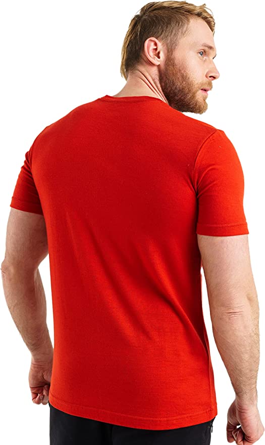Men's Merino T-shirt 165 Red (+socks)