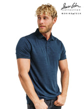 Load image into Gallery viewer, Men&#39;s Merino Polo 165 Grey Blue