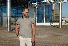 Load image into Gallery viewer, Men&#39;s Merino Polo 165 Melange Black