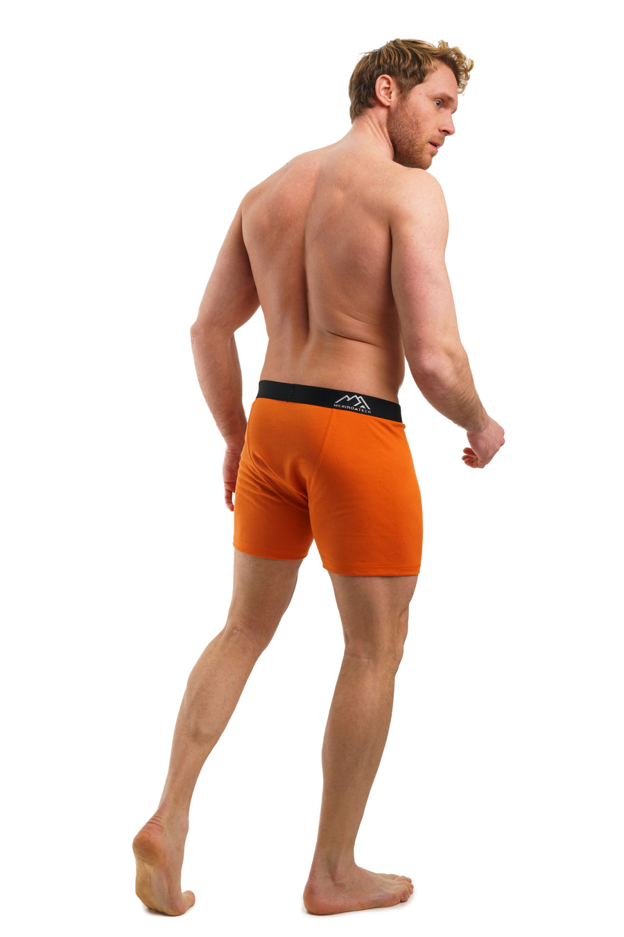 Men's Merino Boxers 190 Brief Rusty Orange, 1 pack — view 5