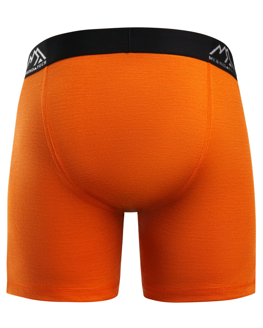 Men's Merino Boxers 190 Brief Rusty Orange, 1 pack — view 2