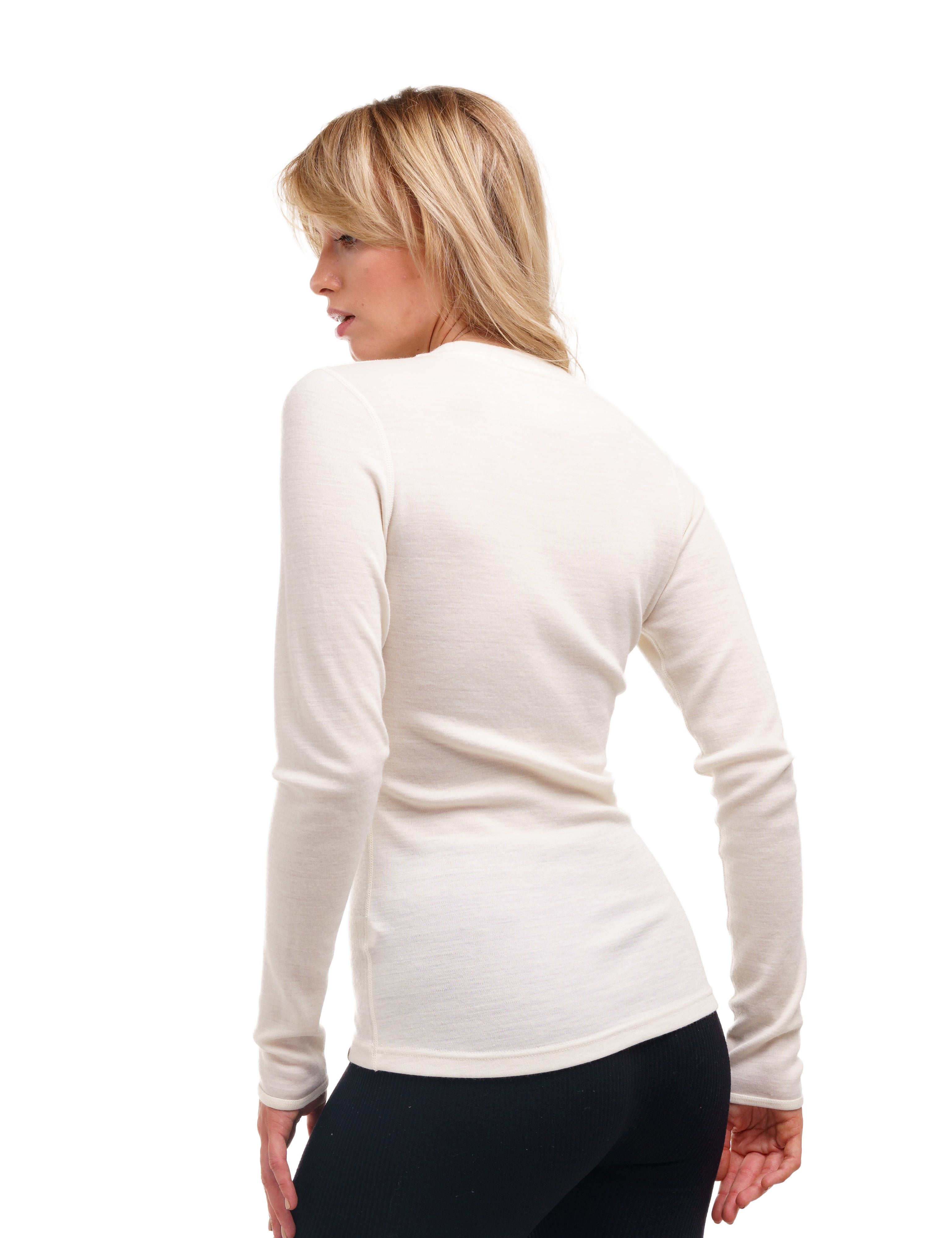 Merino.tech Merino Wool Base Layer Women 100% Merino Wool Midweight,  Lightweight Long Sleeve Thermal Shirt + Wool Socks