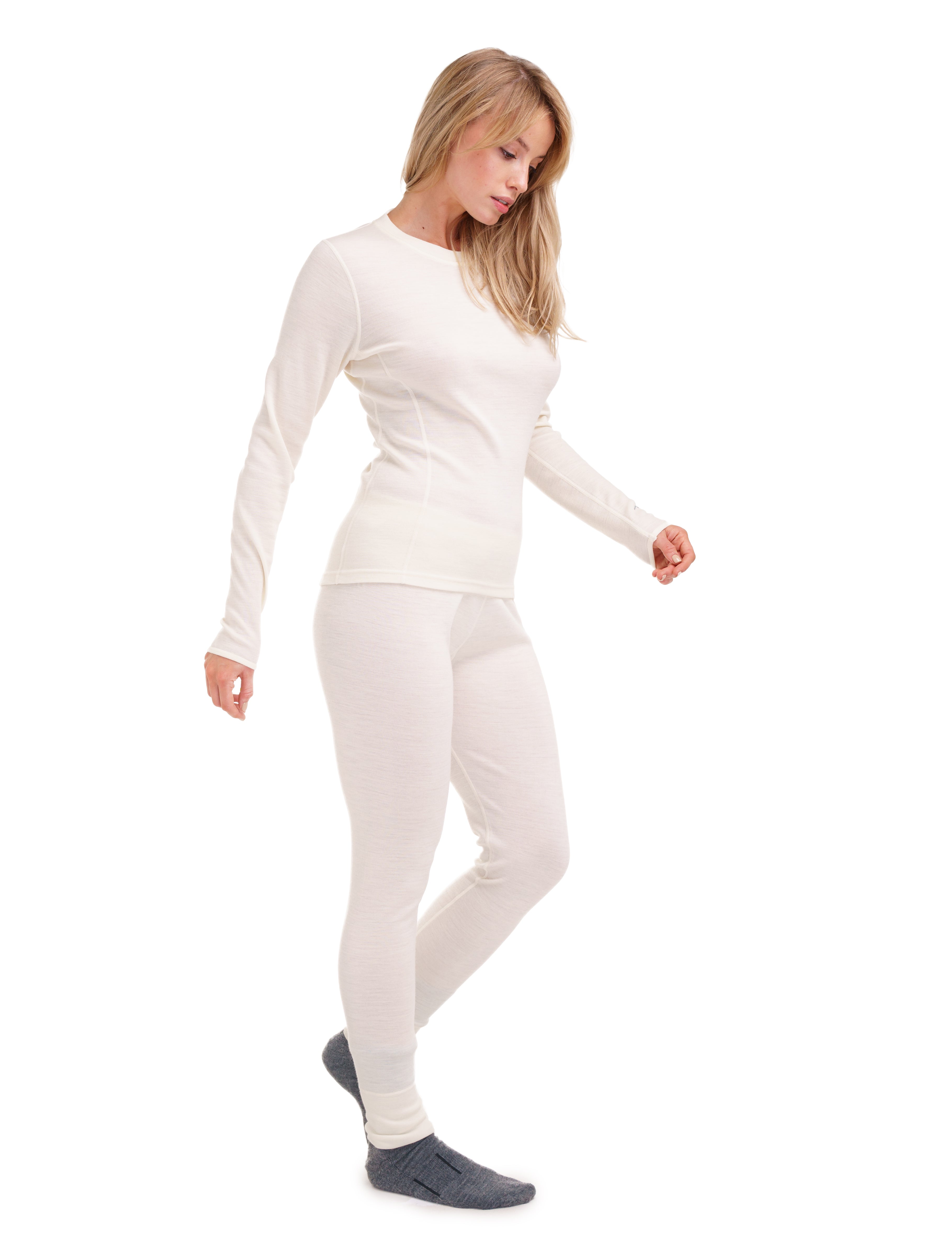 Merino Wool Long Sleeve (Camel) Thermal Base Layer Underwear