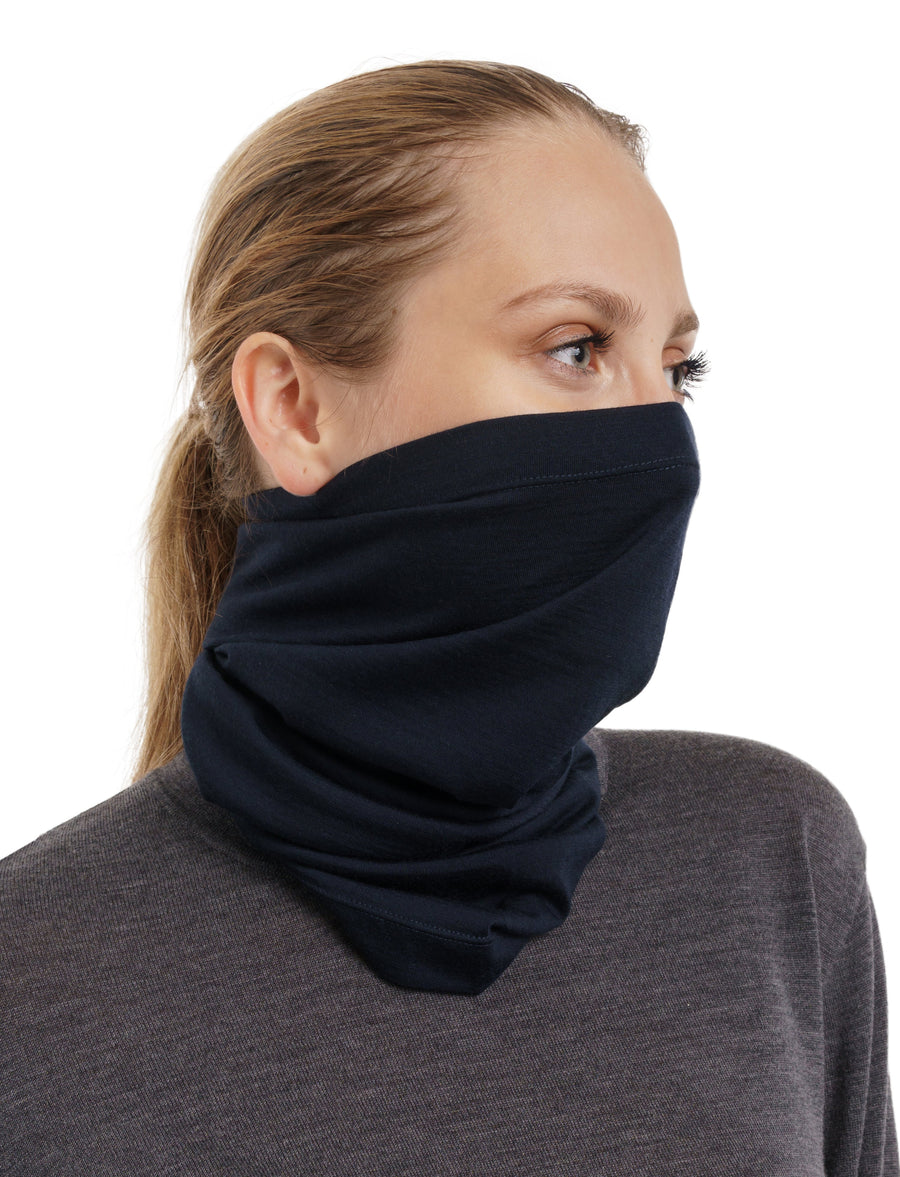 Merino Neck Gaiter 165 Navy — view 2