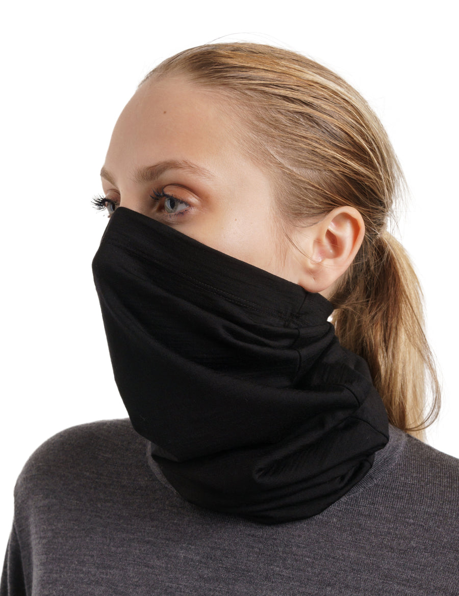Merino Neck Gaiter 165 Black — view 2