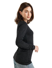 Load image into Gallery viewer, Merino Wool Long Sleeve  Heathered Black
