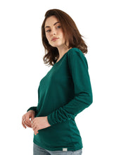 Load image into Gallery viewer, Merino Wool Long Sleeve  Forest Green