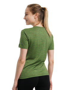 Women's Merino T-shirt 165 Olive Green | Crewneck