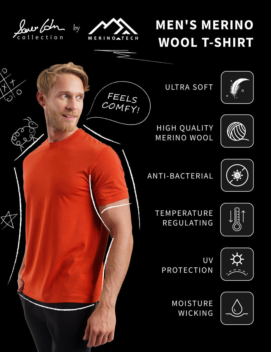 Men's Merino T-shirt 180 Navy — view 5