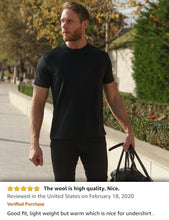 Load image into Gallery viewer, Men&#39;s Merino T-shirt 165 Sterling (+Socks)