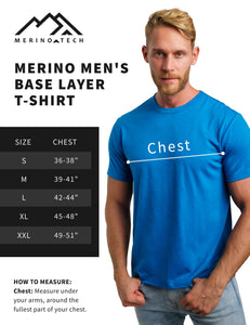 Men's Merino T-shirt 165 Sky Blue (+Socks)