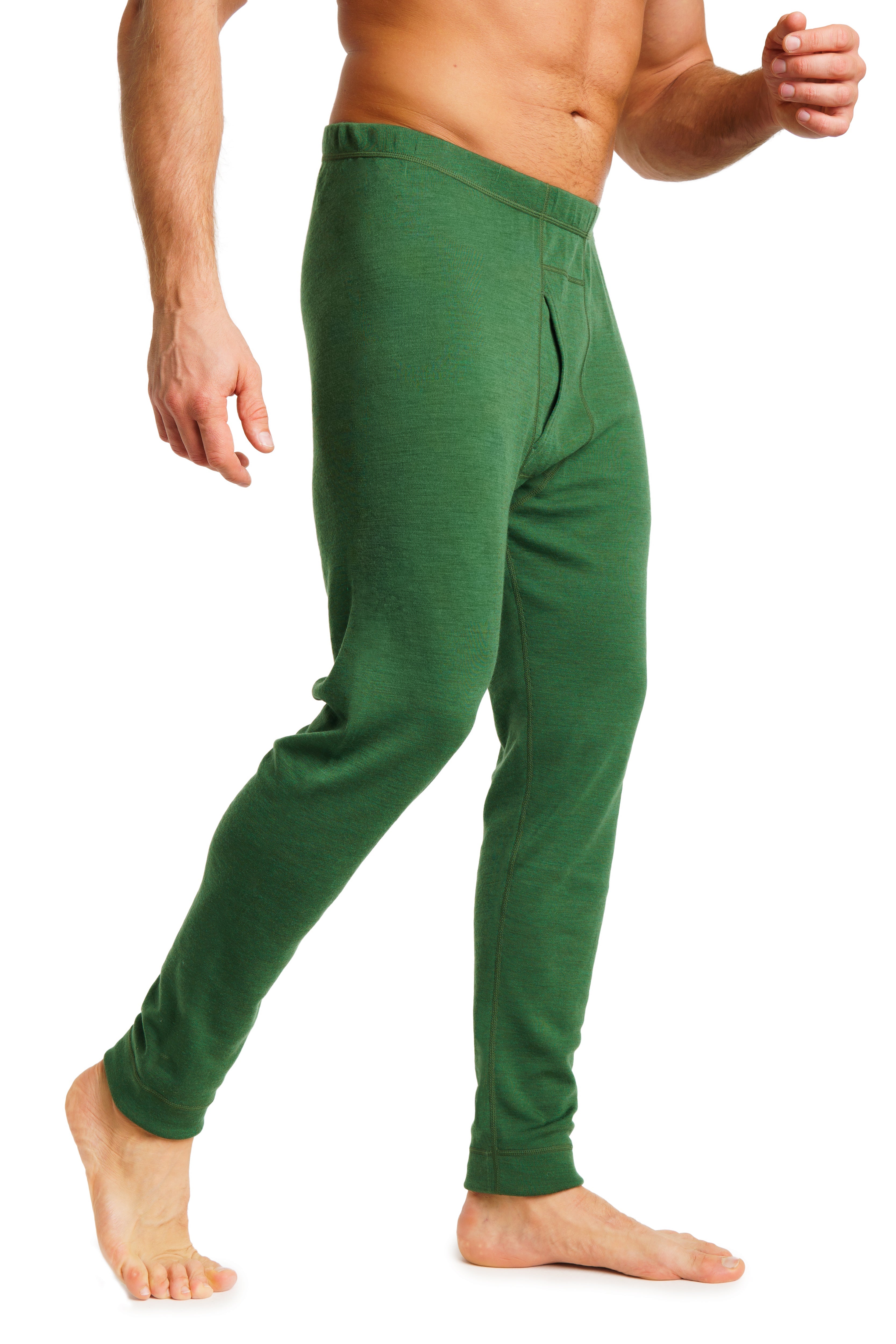 Classic Series Merino Wool Thermal Underwear Pants, Commando Green