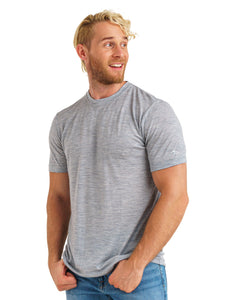 Men's Merino T-shirt 165 Melange Grey (+socks)