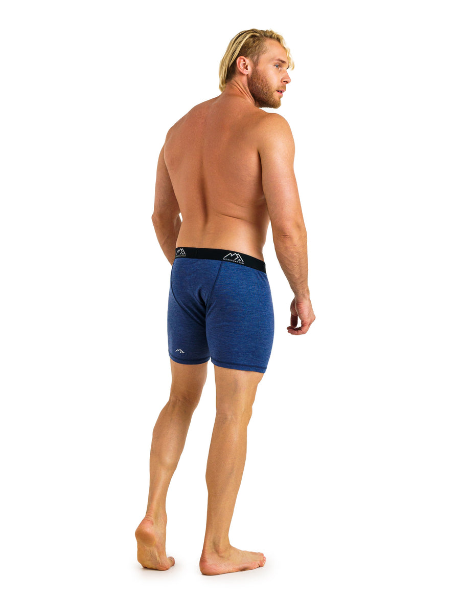 Men's Merino Boxers 190 Brief Windsor Blue, 1 pack — view 7