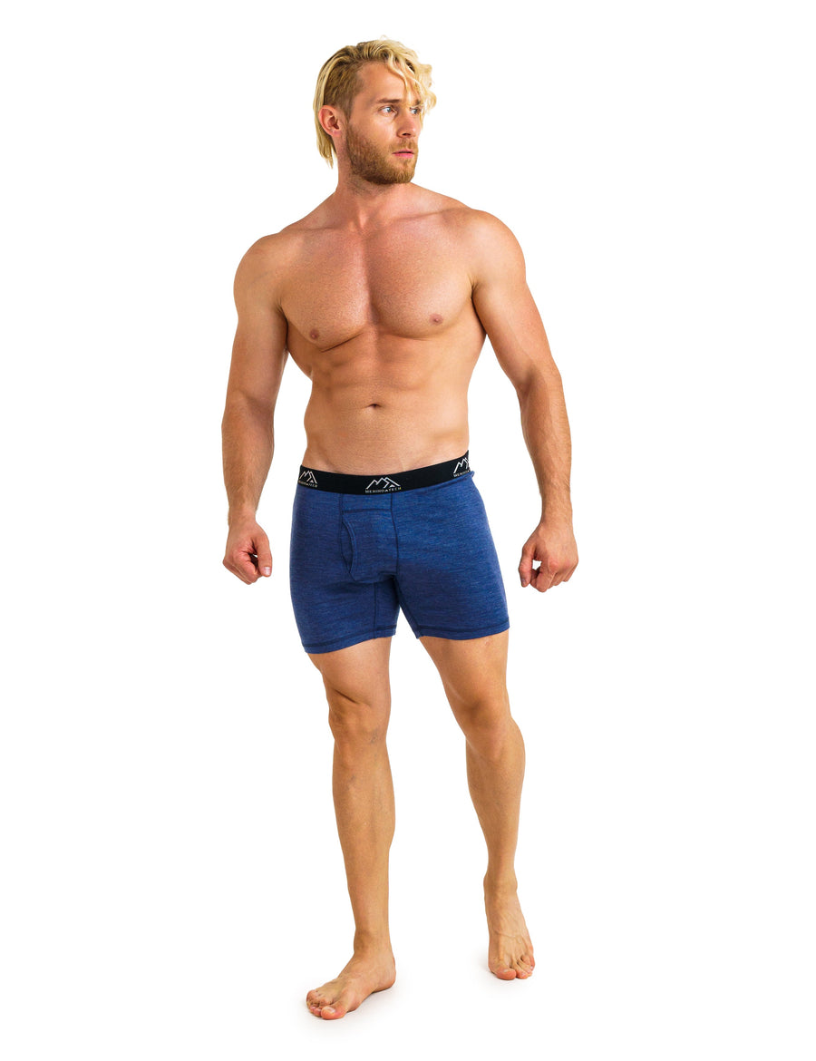 Men's Merino Boxers 190 Brief Windsor Blue, 1 pack — view 6