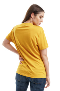 Women's Merino T-shirt 165 Mustard | Crewneck