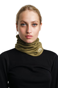 Merino Neck Gaiter 165 Olive Grove
