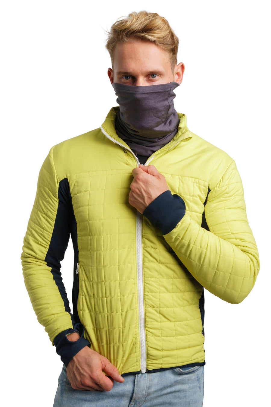 Merino Neck Gaiter 165 Grey Shades — view 3