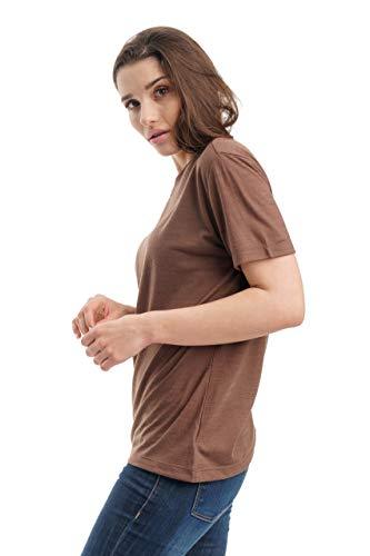 Women's Merino T-shirt 165 Chocolate | V-Neck (+socks)