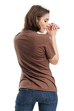 Load image into Gallery viewer, Women&#39;s Merino T-shirt 165 Chocolate | V-Neck (+socks)
