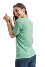 Load image into Gallery viewer, Women&#39;s Merino T-shirt 165 Nature Green | Crewneck (+socks)