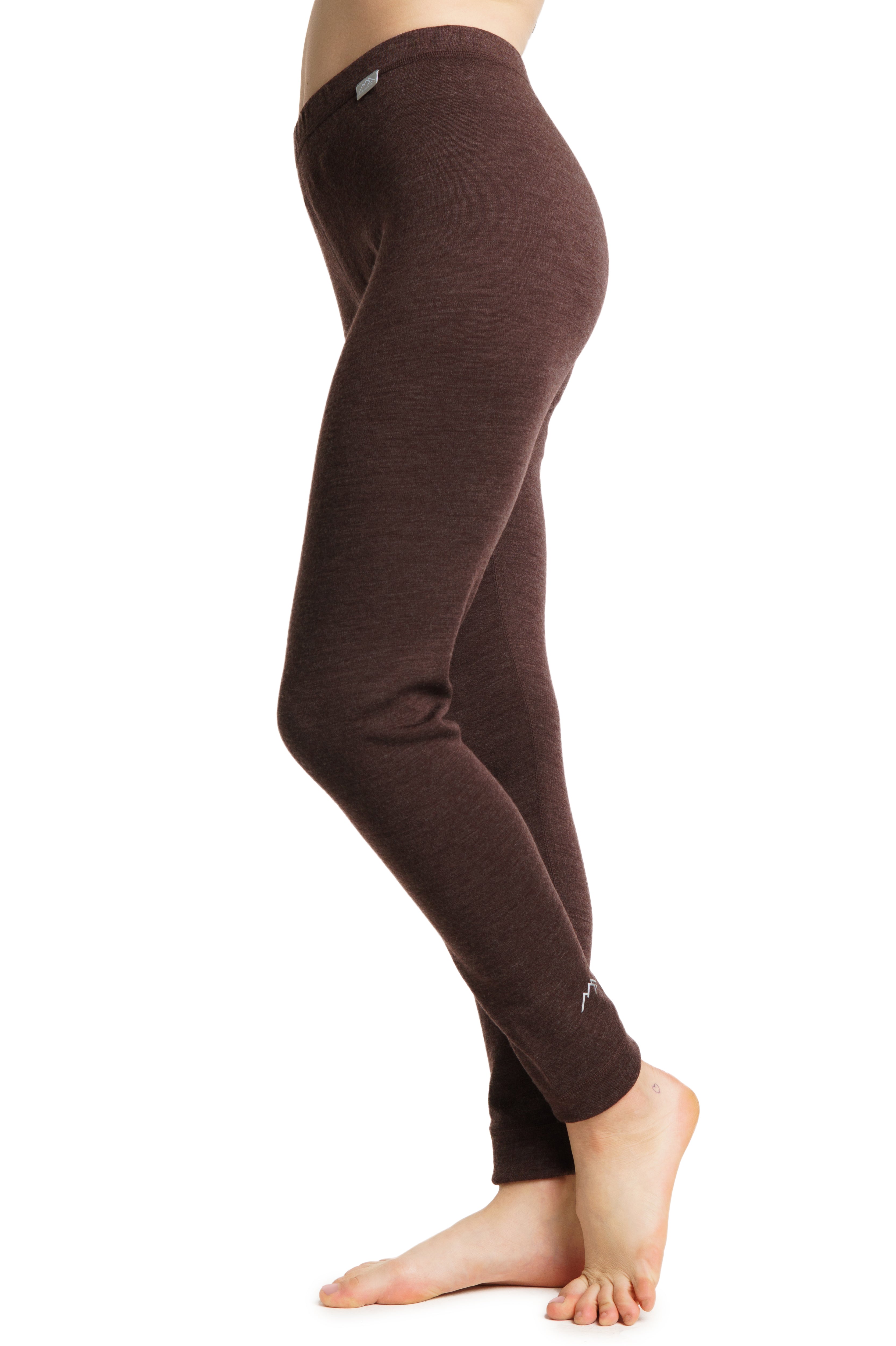 Women's Merino Wool Pants - Base Layer Chocolate, Bottom, Underwear, Thermal  Leggings, Midweight