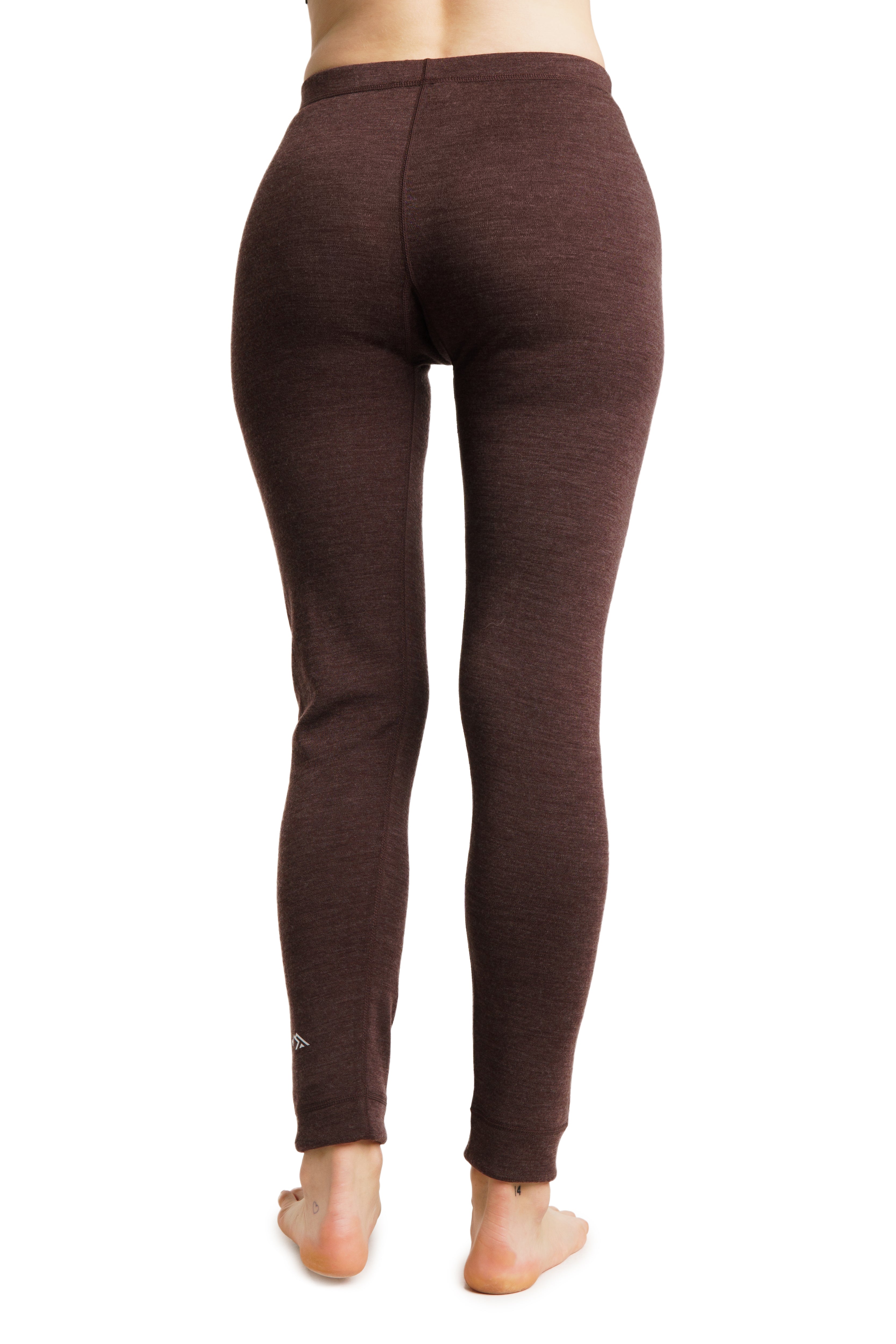 Women's Merino Wool Pants - Base Layer Chocolate, Bottom, Underwear, Thermal Leggings, Midweight