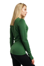 Load image into Gallery viewer,  Merino Wool Long Sleeve  Olive